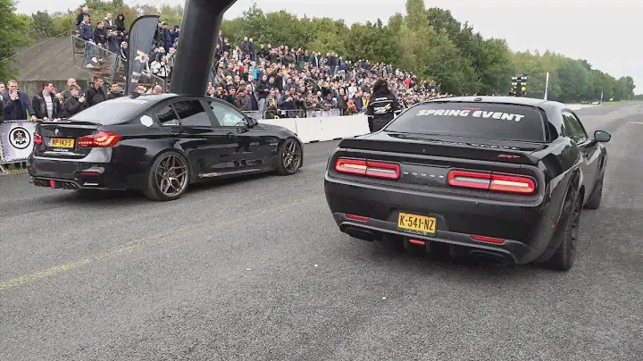 Dodge Challenger Hellcat SRT vs 650HP BMW M3 F80