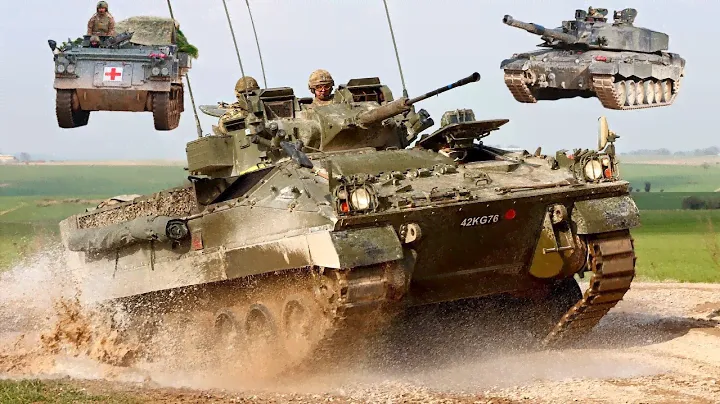 British Army fighting vehicles and tanks on the move!