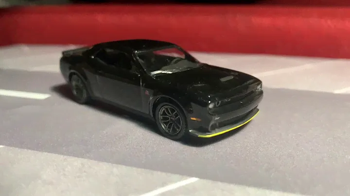 Auto World 2019 Dodge Challenger RT Scat Pack Black Diecast 1/64