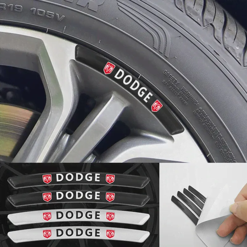 🛍 4 шт., автомобильные наклейки на колесные диски Dodge Challenger RAM 1500-2