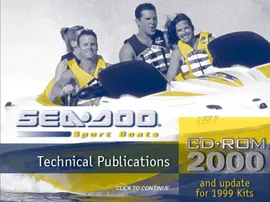 Sea Doo Sport Boats Challenger & Speedster & Sportster 2000 Technical Publications