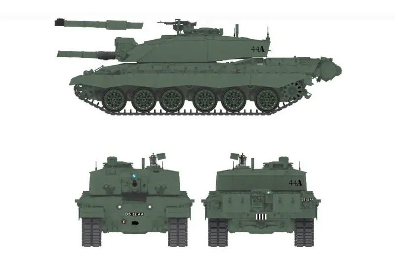 Сборная модель Танк British Challenger 2-1