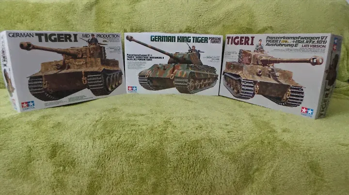 Обзор трех наборов сборных моделей немецкого танка ТИГР 1/35 Tamiya