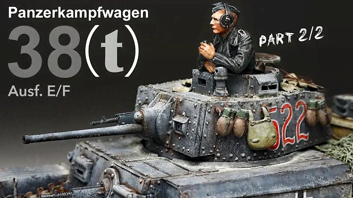 German gray is difficult. - 38(t) - Part 2 - Tamiya - 1/35 - Tank Model -  [Painting - weathering]