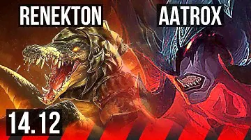 RENEKTON vs AATROX (TOP) | 6/0/6, Dominating | VN Challenger | 14.12