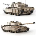 Танк Challenger 2 2010 - Транспорт - 3D модель
