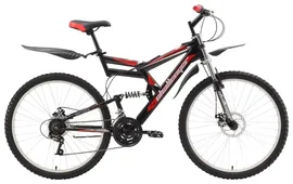 Велосипед Challenger Genesis Lux FS 26 D (2017) 16" черный/кр