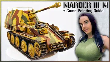 Building a German Tank Destroyer + Camo Painting | Tamiya Marder 3 M
