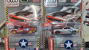 Auto World dodge challenger MIJO EXCLUSIVE and ultra red plus more