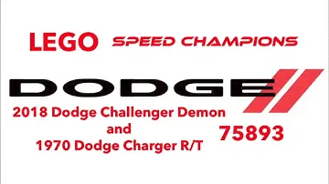 LEGO set 75893| 2018 Dodge Challenger SRT Demon and 1970 Dodge Charger R/T Review!
