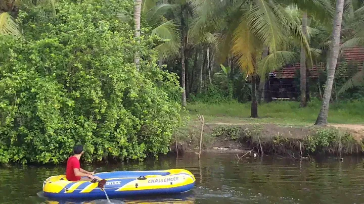 Boat in Canal Canal (Intex Challenger 3) UnBoxing part 3