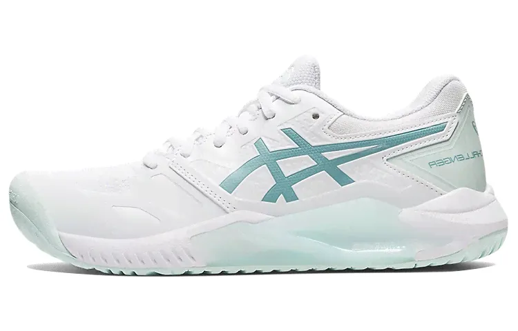 Asics Gel-Challenger 13 comfortable wear-resistant low-top tennis shoes women's white and green-0