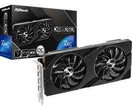 SVGA PCI-E 4.0 8Gb GDDR6 ASRock INTEL Arc A750 Challenger D 8GB OC (A750 CLD 8GO) 256b, 2*HDMI/2*DP