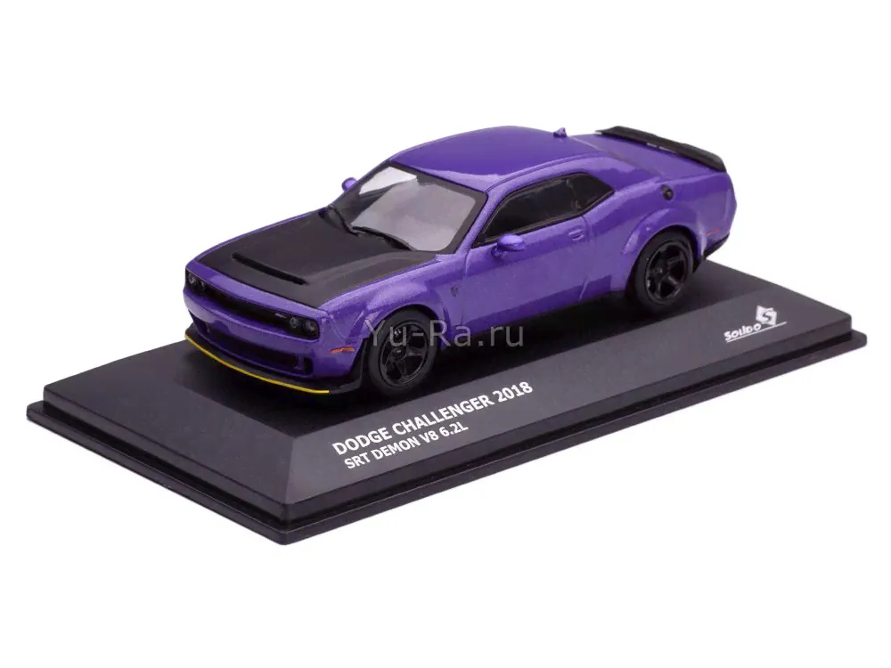 Dodge Challenger SRT Demon V8 6.2L 2018 фиолетовый Solido 1:43-0