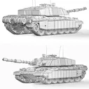 Танк Challenger 2 2010 - Транспорт - 3D модель