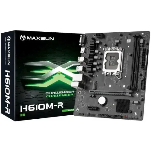 Мат. плата MAXSUN Socket 1700 LGA (MS-Challenger H610M-R V2)-0